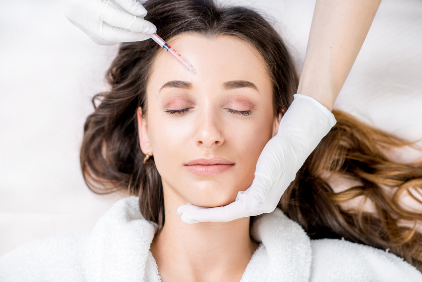 A typical forehead treatment, great for eliminating undesired scowl-lines
